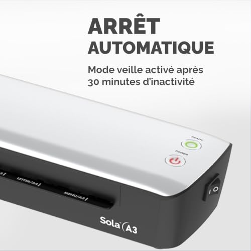 Fellowes Plastifieuse Sola A3 : Protection Facile et Efficace de Vos Documents
