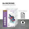 Fellowes Lot de 500 Pochettes de Plastification A4 80 microns - Technologie ImageLast pour la Protection de vos Documents et Photos