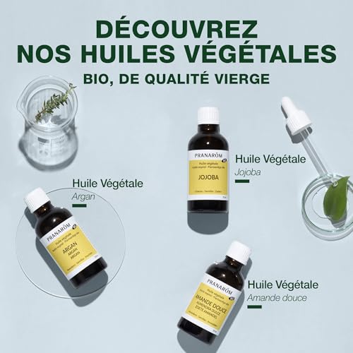 Huile Végétale de Souchet Bio Pranarôm - Soin Assouplissant et Nourrissant pour Peau Sèche, 50 ml