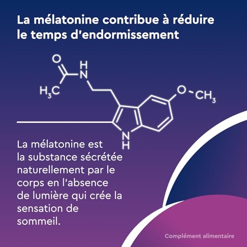 Euphytose Nuit LP Mélatonine 1,9 mg - Complément Alimentaire Sommeil Adulte - Favorise l'Endormissement et la Qualité du Sommeil - Libération Prolongée 8H - Valériane - 45 Nuits