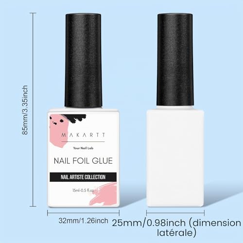 Makartt Colle Gel pour Faux Ongles - Adhérence Forte pour Extensions et Transferts UV/LED - 15ml