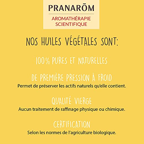 Pranarôm Huile Végétale Bio de Calendula (Calendula Officinalis) - Soin Apaisant pour Peaux Sensibles et Bébé - 50 ml