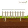 Floranica Clôture de Jardin Décorative en Bois de Pin - 20 cm x 100 cm, Non Traité