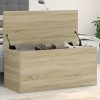 vidaXL Boîte de Rangement Chêne Sonoma 100x42x46 cm en Bois d'ingénierie - Coffre Polyvalent