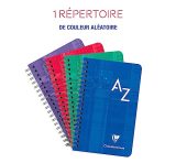 Répertoire Spirale Clairefontaine 7,5x12cm 100 pages Pelliculé