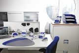Classeur Fichier Linéaire Durable Visifix Desk pour Cartes de Visite - Argent/Bleu