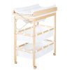 Roba Table à Langer Baignoire 2-en-1 Baby Pool avec Matelas Imperméable et Compartiments - Bois Naturel