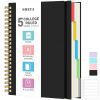 Carnet A4 OMEYA : Cahier ligné 300 pages 100 g/m² avec intercalaires amovibles, spirale résistante, idéal travail et école