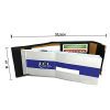 Porte-chéquier Charmoni Long en Cuir Vachette - Compact, Pliant, 3 Emplacements Cartes
