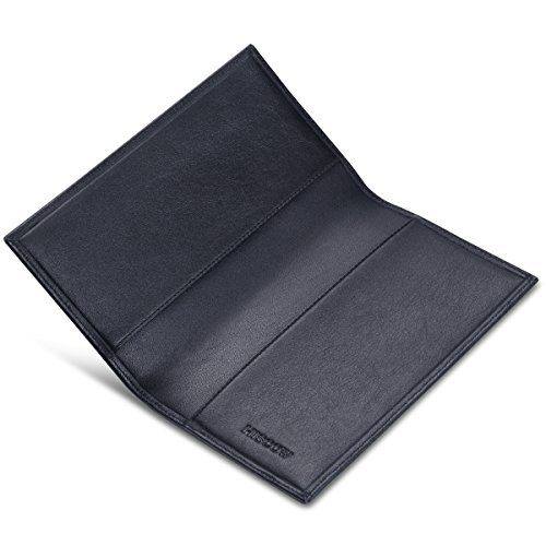 HISCOW Couverture de Chéquier Minimaliste en Cuir Pleine Fleur Italien