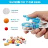 Pilulier Portable : Extracteur de Pilules Facile pour Voyage et Usage Quotidien