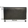 Syl'la Porte-chéquier et Porte-cartes en Cuir Noir pour Femme
