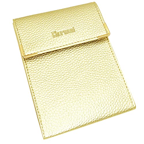 Porte-chéquier Charmoni Long en Cuir Vachette - Compact, Pliant, 3 Emplacements Cartes
