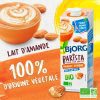 BJORG Lait d'Amande Barista Bio - Boisson Végétale Pauvre en Acides Gras Saturés - Idéal Café et Latte Art - 1L x 6