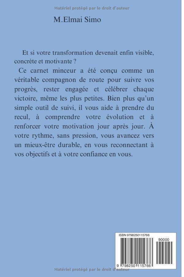 Carnet Minceur : Suivez vos Progrès et Atteignez vos Objectifs de Transformation Durable