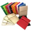 Porte-chéquier Charmoni Long en Cuir Vachette - Compact, Pliant, 3 Emplacements Cartes
