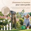 Floranica Bordure de Jardin Flexible en Bois Brun - 20 cm Hauteur, 200 cm Longueur
