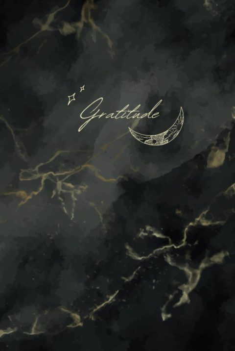 Carnet de Gratitude : Noir Marbré - Journal Inspirant pour Cultiver la Reconnaissance Quotidienne