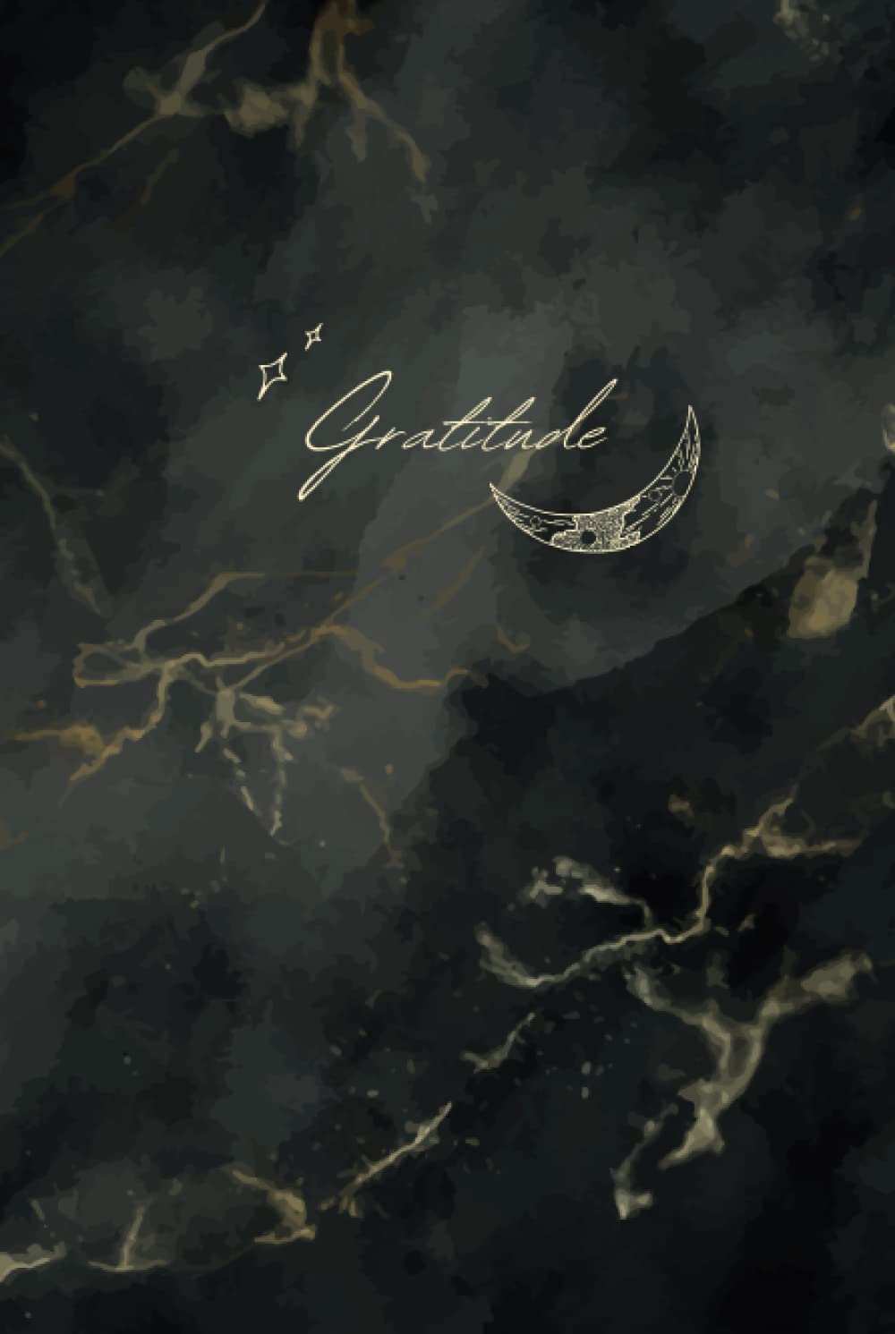 Carnet de Gratitude : Noir Marbré - Journal Inspirant pour Cultiver la Reconnaissance Quotidienne