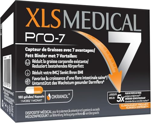 XLS MEDICAL Pro-7 : Gélules pour une aide à la perte de poids - 180 gélules
