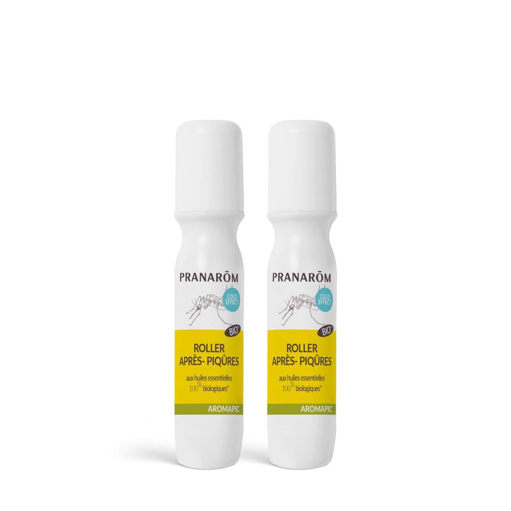Pranarôm Aromapic Duo Roller Après-Piqûres Bio - Gel Apaisant et Rafraîchissant aux Huiles Essentielles
