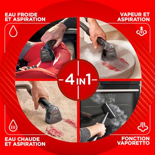 Polti StainOver Pet SC50 : Le Détacheur Vapeur 4 en 1 pour un Intérieur Impeccable