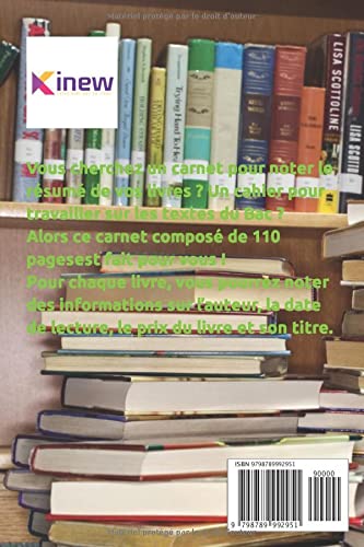 Carnet de Lecture : Votre Journal Personnel pour Suivre et Analyser Vos Livres