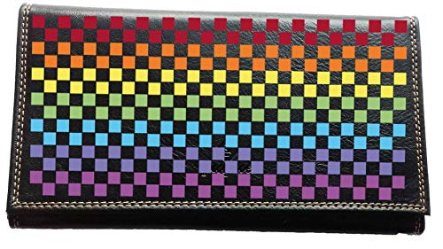 Syl'la Compagnon Tout-en-Un : Porte-chéquier Noir en Simili Cuir Personnalisable avec Motifs