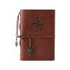 Carnet en Cuir Vintage Marron pour Voyage et Journal Intime - Idéal pour Hommes et Femmes