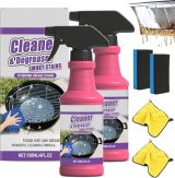 Nettoyant Dégraissant Puissant pour Barbecue et Cuisine - Spécial Graisse Incrustée (2 pcs)