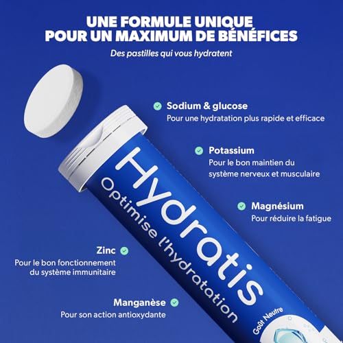 HYDRATIS - Kit Découverte Pastilles Électrolytes - Mix 3 Arômes pour Hydratation & Énergie
