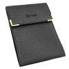 Charmoni : Étui Porte-chéquier Long Pliant en Cuir Vachette - Compact, 3 Emplacements Cartes, Talon à Gauche