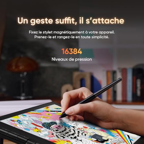 XPPen Artist 16 3rd Gen : Tablette Graphique 15.4" Full HD, Stylet X4 16K Niveaux, Molette X-Dial, 8 Raccourcis, Support Inclus - Compatible Windows, macOS, Android, ChromeOS, Linux