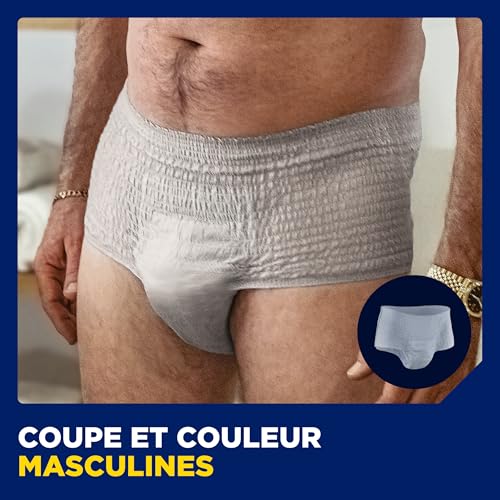 TENA Men Pants Active Fit Gris S/M - Sous-vêtements absorbants pour hommes