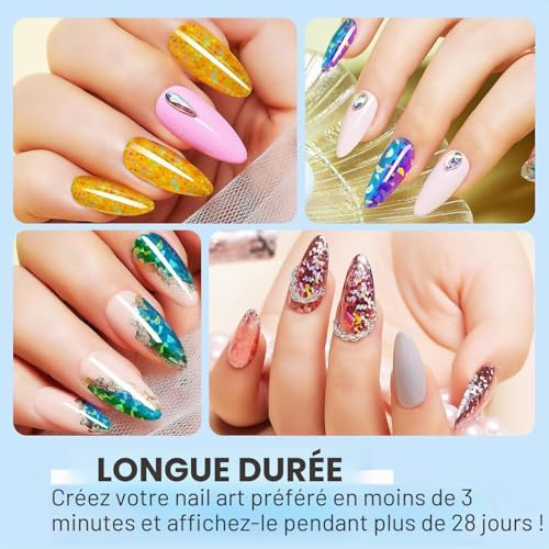 Makartt Colle Gel pour Faux Ongles - Adhérence Forte pour Extensions et Transferts UV/LED - 15ml