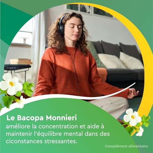 Euphytose Stress Concentration - Complément alimentaire aux plantes adaptogènes pour le mental - 3 mois