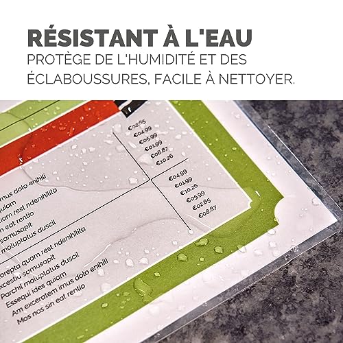 Fellowes Lot de 500 Pochettes de Plastification A4 80 microns - Technologie ImageLast pour la Protection de vos Documents et Photos