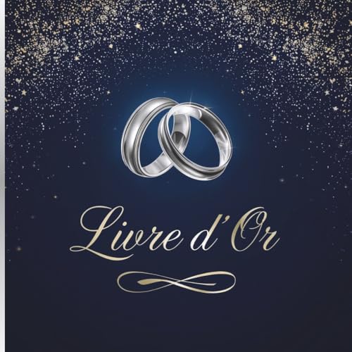 Livre d'Or Chic Bleu et Argenté : L'Écrin Parfait pour Vos Souvenirs Précieux