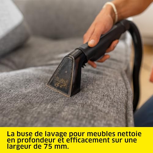 Kärcher SE 2 Spot Care : Détacheur Compact et Puissant pour Nettoyage Ciblé des Tissus d'Ameublement et Sièges de Voiture