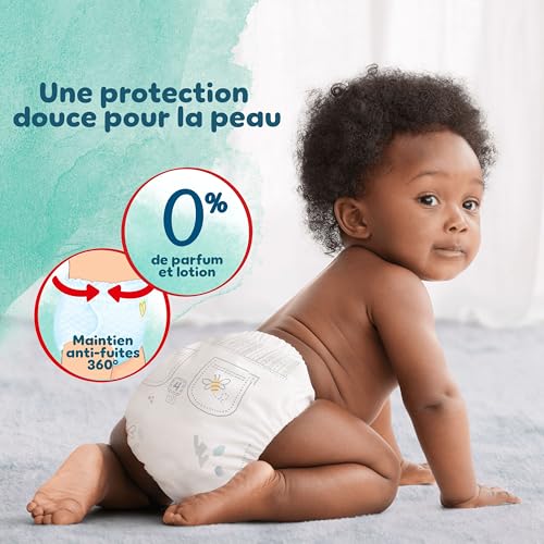Pampers Harmonie Pants - Couches-culottes Taille 4 (9-15kg), 168 unités, Protection Douce et Confortable 360°