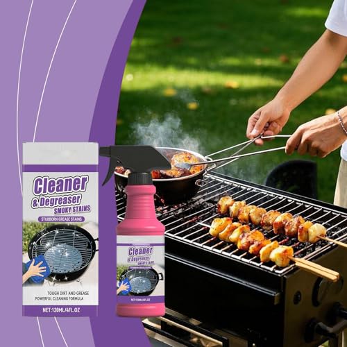 Nettoyant Dégraissant Puissant pour Barbecue et Cuisine - Spécial Graisse Incrustée (2 pcs)
