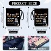 Housse de Livre Craspire en Tissu Lavable avec Fermeture Éclair et Poche Supplémentaire - Protection et Style pour Amateurs de Livres