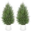 Lot de 2 Cyprès Artificiels 90cm - Décoration Intemporelle Intérieur/Extérieur