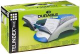 Durable 241223 Telindex : Répertoire Linéaire Organisé pour 500 Contacts avec Index Alphabétique A-Z Argent/Bleu