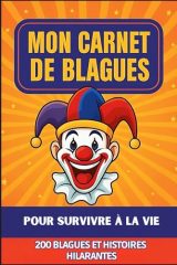 Mon Carnet de Blagues : 200 Histoires Drôles et Devinettes pour Rire à Tout Moment - Format Poche 6x9 Pouces