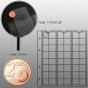Prophila Lot de 48 Feuilles pour Pièces de Monnaie jusqu'à 17 mm de Diamètre