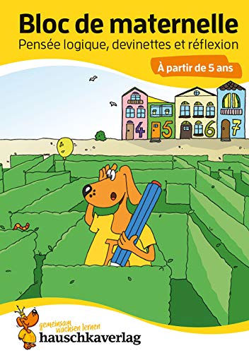 Cahier d'activités préscolaires : Devinettes, Casse-tête et Pensée Logique pour Enfants dès 4 ans