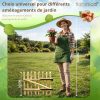 Floranica Portillon Rustique en Noisetier - 50 cm x 100 cm - Prêt à Poser pour Clôtures et Jardins