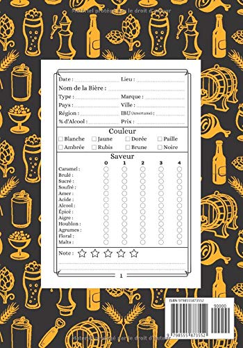Carnet de Dégustation de Bières : Journal de Bord pour Passionnés et Idée Cadeau