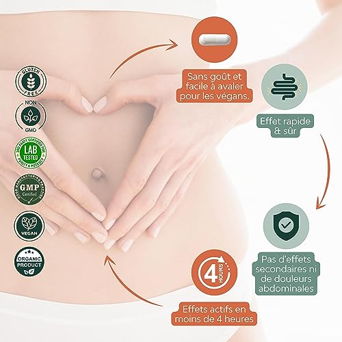 LAX+ Laxatif Puissant : Soulage Constipation, Ballonnements et Gaz avec Formule Végétale 7-en-1